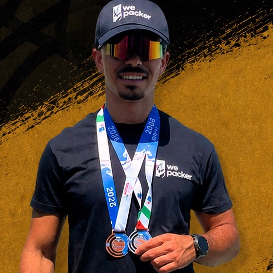Alex Florindo, atleta WEPACker medalhado