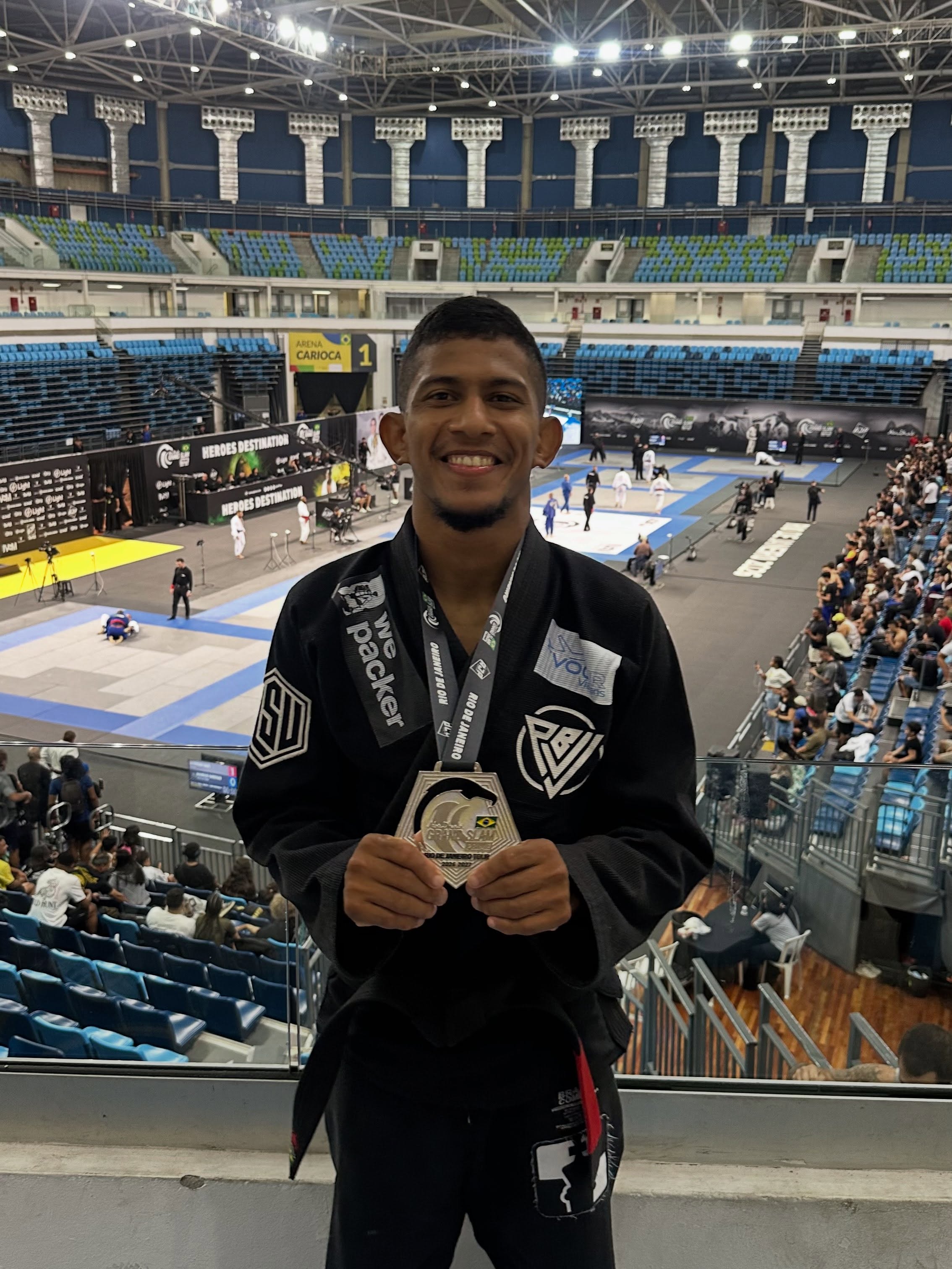 André Vítor numa competição internacional de jiu-jitsu